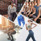 Trendiga batik yogatights med magkontroll för kvinnor