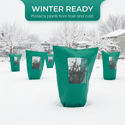 Frysskydd Vinterväxtöverdrag med dragkedja och dragsko