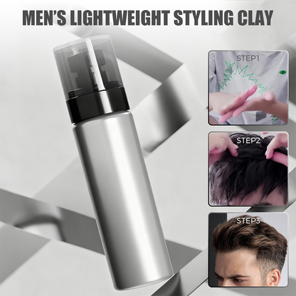 💇‍♂️✨ Lättviktsstylinglera för Män – Flexibelt Håll & Naturlig Matt Finish