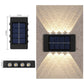 Solar Powered Upp & Ner Vägglampa