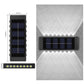 Solar Powered Upp & Ner Vägglampa