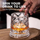 🥃 50% RABATT 💎 | 360° Roterande Whiskyglas – Stresslindring & Aromväckare