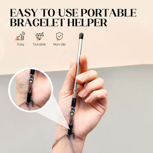 🔗 KÖP 1, FÅ 1 GRATIS ! ✨ Lättanvänd Bärbar Armbandshjälpare – Enpersonsoperation, Hållbar Grip & Resvänlig Design 🎁