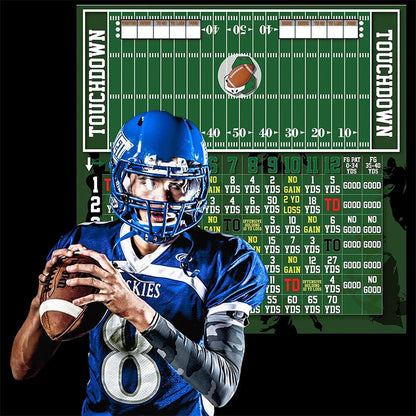 Roligt fotbollsspel i trä med tärningar