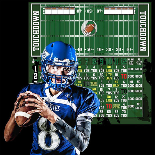 Roligt fotbollsspel i trä med tärningar