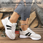 👟💥 63% RABATT! | Låga Casualskor för Damer – 4cm Plattform, Retrodesign & Halksäker!