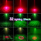 Uppladdningsbar och bärbar RGB-laserpartybelysning