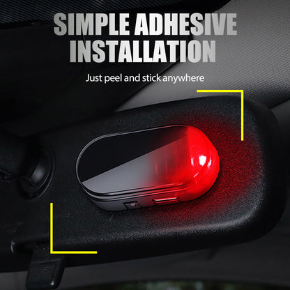 🚗 50% RABATT! ☀️ Solcellsdriven Stöldskyddslampa för Bil – Ljust Skräckvapen, Vandalsäker & Enkel Installation 🔒