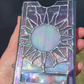 🔮✨Mystisk iriserande tarotkortshållare – Handgjord låda i målat glas med glittrande regnbågsfinish och heligt displayfönster! 🌈🔮