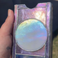 🔮✨Mystisk iriserande tarotkortshållare – Handgjord låda i målat glas med glittrande regnbågsfinish och heligt displayfönster! 🌈🔮