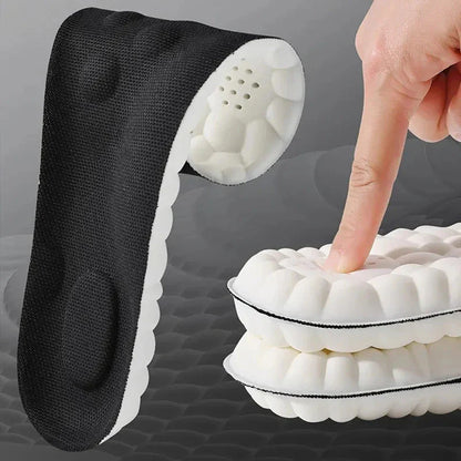 4D Shoe Cloud-skoinlägg för män och kvinnor, mjuka ortopediska inlägg av minnesskum, sportinlägg