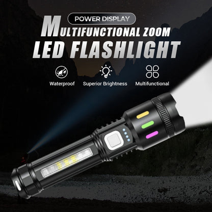 🔥🔥2026 NY TYP -50% REA⚡50K+ SÅLDA!Multifunktionell LED-ficklampa med zoom och strömindikator