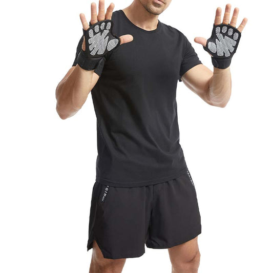 Viktlyftningshandskar med stabilt grepp och handledsstöd