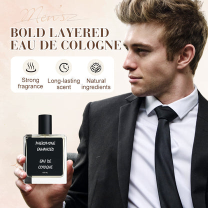 🧴 50% RABATT NU! ✨ Herr Djärv Skiktad Eau de Cologne – Långvarig Doft, Sofistikerad & Mångsidig 👔