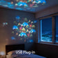 Dynamisk roterande LED-projektorlampa