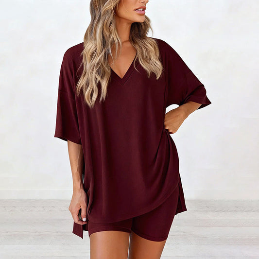 🌸2026 Fashion New 49 % rabatt🌸PRETTYGARDEN tvådelat set med rundhalsad tröja