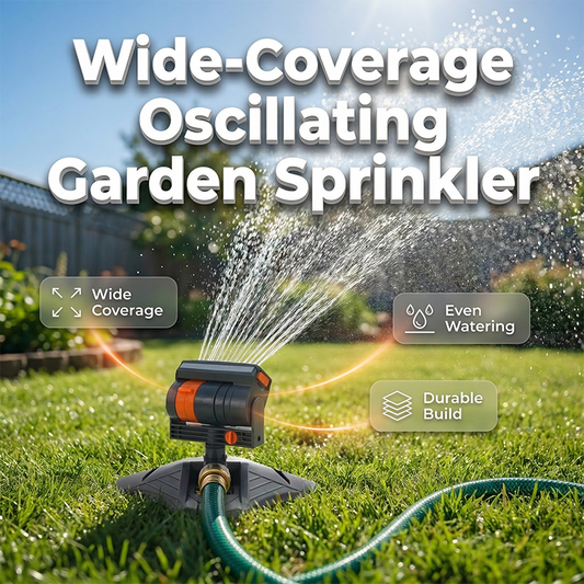 🔥 50% RABATT 💧 Roterande trädgårdssprinkler med bred täckning 🌿 Håll gräsmattan grön och frodig med minimal ansträngning 🏡