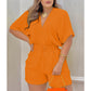 Somrig Casual Jumpsuit med Elastisk Midja