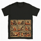 ”Punch” – T-shirt med apmotiv i oversized-modell
