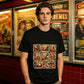 ”Punch” – T-shirt med apmotiv i oversized-modell