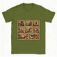 ”Punch” – T-shirt med apmotiv i oversized-modell