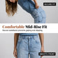 Stretchiga bekväma jeans med kurvad passform