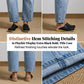Stretchiga bekväma jeans med kurvad passform