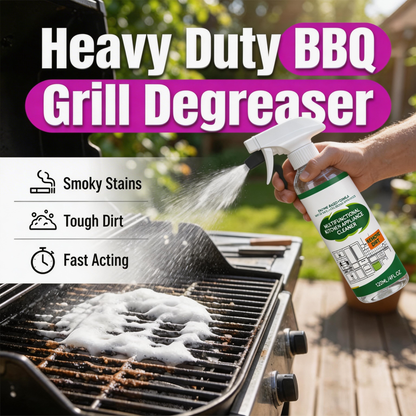 Snabbverkande kraftfull avfettningsspray för grillar