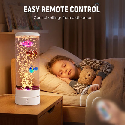 LED-lampa för akvarium med bubbelfiskar