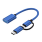 2-i-1 OTG-adapter för USB-C & Micro USB
