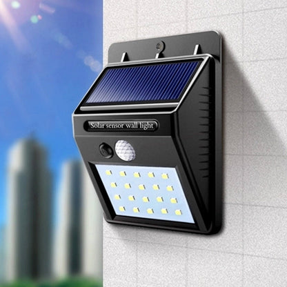 Solcellsdriven vägglampa med rörelsesensor