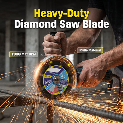 🔥 50 % rabatt! 💎 4,5-tums diamantklinga för flera material – För kapning av kakel, sten och betong; hållbar och pålitlig 🛠️⚙️