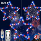 Hängande stjärnlampa för jul- och festdekoration
