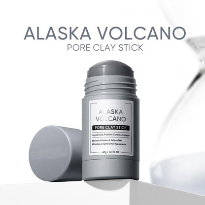 Alaska Vulkan-Ton-Stick – Ansiktsmask för borttagning av pormaskar, djuprengöring av porerna och mild peeling
