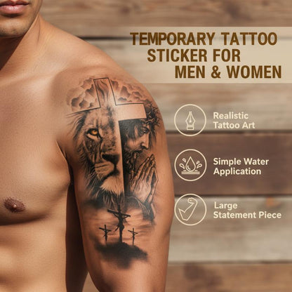 Tillfälliga tatueringsklistermärken för män och kvinnor