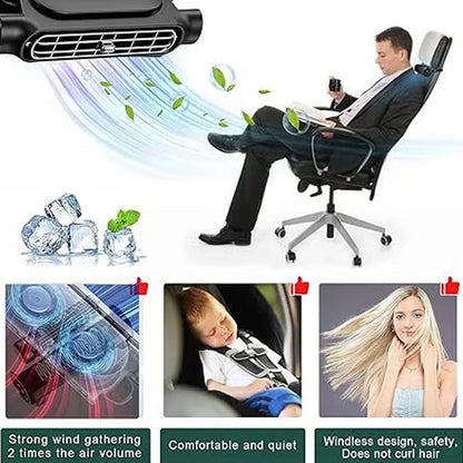 USB-fläkt för bilens nackstöd med 3 hastigheter