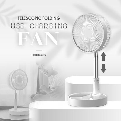 🌬️ 50 % RABATT JUST NU!🔋 Teleskopisk, hopfällbar USB-fläkt – justerbar höjd och tystgående – perfekt för resor 💨