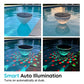 Solcellsdriven flytande poollampa med fiskprojektion
