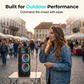 🔥📢Bärbar Bluetooth-högtalare med trådbunden mikrofon