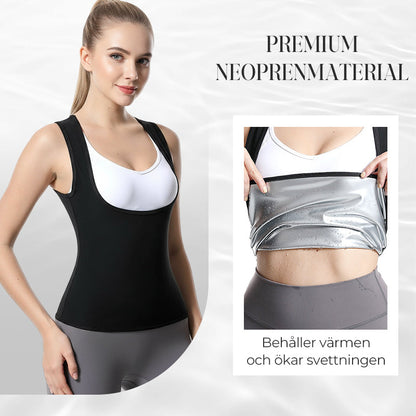 Fettförbrännande bastuväst för kvinnor