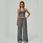 👗 50% RABATT ✨ | 2-delat Set – Halterneck Topp & Vida Byxor