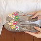 Women's Transparent Glitter Closed Toe Slippers
