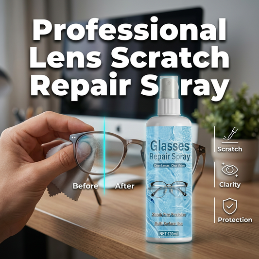 Professionell Reparationsspray för Repor på Linser