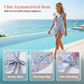 🏖️ Summer Hot Sale 80% OFF🌊👙 Women's Elegant V-Neck Tummy Control Swim Dress