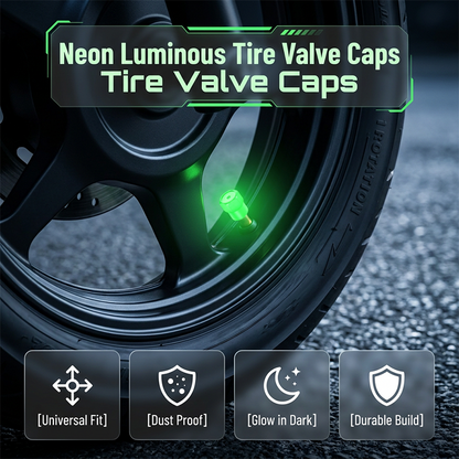 🔥 50% RABATT ⏰ Universella självlysande ventillock till däck 🚗✨ För bättre synlighet, säkerhet & cool stil på vägen 🌙