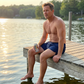 ❄️Begränsat erbjudande med 50% rabatt! 🌊 Snabbtorkande badbyxor för män - Lätta strandshorts med resår i midjan, perfekta för semester, poolen och sommarkläder.