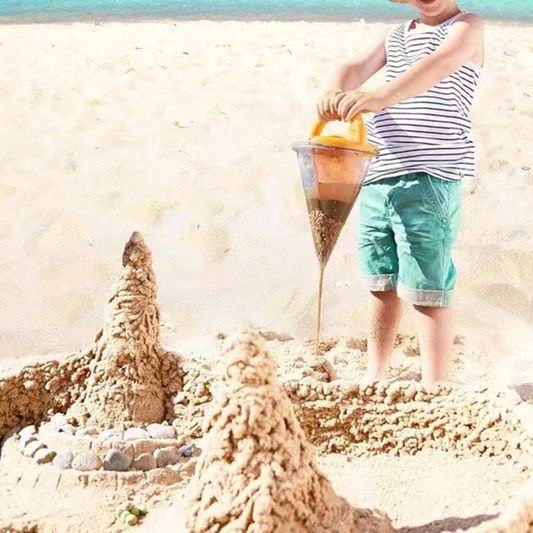 Kreativ konsandleksak för strandkul
