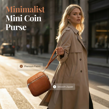 Minimalistisk Mini-myntbörs med Handledsrem
