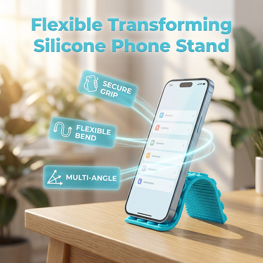 Flexibelt mobilstativ i silikon med sugkopp