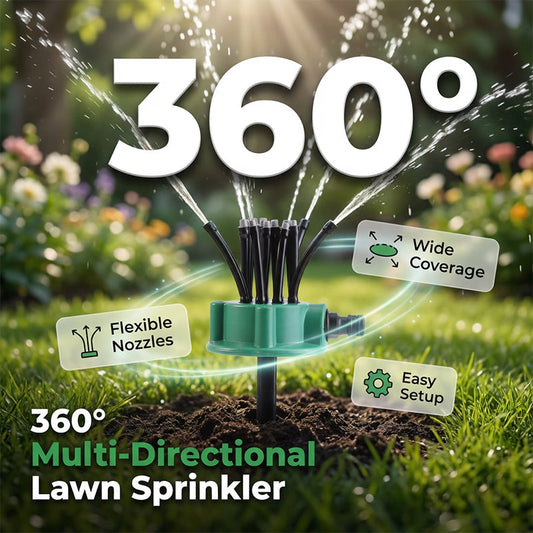 360° täckning precisions bevattningsspridare för trädgårdar